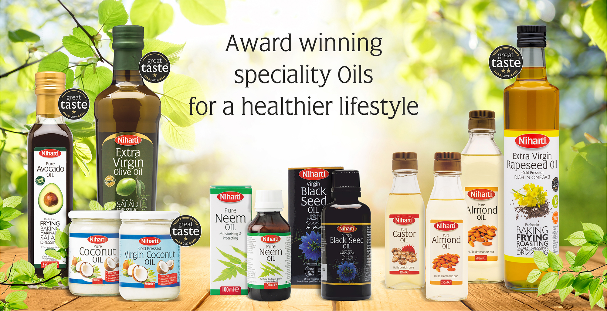 Award winning speciality oils for a healthier lifestyle